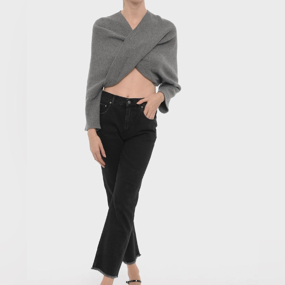 BEAUFILLE Gray Twist Sweater - Picture 3 of 3